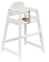 Stackable  Baby high chair Color: White