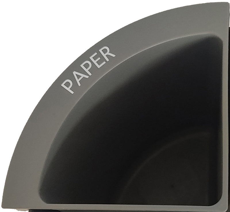 Insats för papperskorg – grå , 4 pieces
